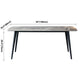 Metal Contemporary Rectangular Dining Table Grey Sintered Stone Table with Metal Legs Clearhalo ' dining_table' 'Dining Tables & Seating' 'Dining Tables' 'furn' 'furn_dining_table' 'Furniture' 'furniture_dining_table' 'Kitchen & Dining Furniture' 'kitchen&dining_furn' 'kitchen' 'kitchen_dining_table' 3901687