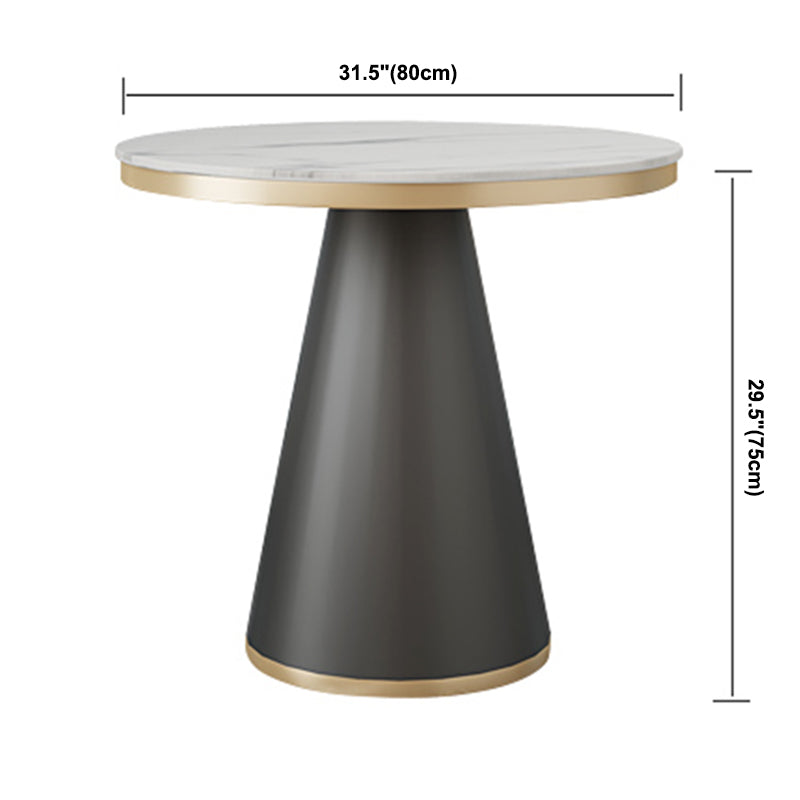 Traditional Luxury Style Dining Table White Sintered Stone Table with Black Frame Clearhalo ' dining_table' 'Dining Tables & Seating' 'Dining Tables' 'furn' 'furn_dining_table' 'Furniture' 'furniture_dining_table' 'Kitchen & Dining Furniture' 'kitchen&dining_furn' 'kitchen' 'kitchen_dining_table' 3901722