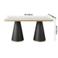 Traditional Luxury Style Dining Table White Sintered Stone Table with Black Frame Clearhalo ' dining_table' 'Dining Tables & Seating' 'Dining Tables' 'furn' 'furn_dining_table' 'Furniture' 'furniture_dining_table' 'Kitchen & Dining Furniture' 'kitchen&dining_furn' 'kitchen' 'kitchen_dining_table' 3901727