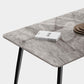 Industrial Style Sintered Stone Dining Table Carbon Steel 4 Legs Base Rectangle Table for Home Clearhalo ' dining_table' 'Dining Tables & Seating' 'Dining Tables' 'furn' 'furn_dining_table' 'Furniture' 'furniture_dining_table' 'Kitchen & Dining Furniture' 'kitchen&dining_furn' 'kitchen' 'kitchen_dining_table' 3901734