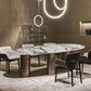Oval Sintered Stone Dining Table Luxury Kitchen Table with Metal 3 Legs Clearhalo ' dining_table' 'Dining Tables & Seating' 'Dining Tables' 'furn' 'furn_dining_table' 'Furniture' 'furniture_dining_table' 'Kitchen & Dining Furniture' 'kitchen&dining_furn' 'kitchen' 'kitchen_dining_table' 3901780