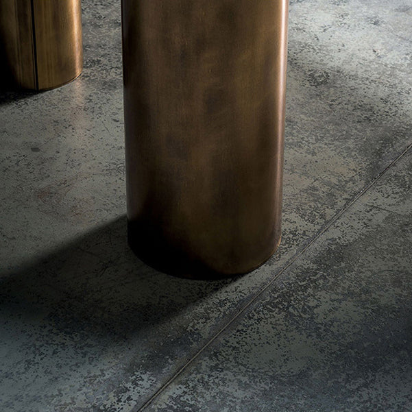 Oval Sintered Stone Dining Table Luxury Kitchen Table with Metal 3 Legs Clearhalo ' dining_table' 'Dining Tables & Seating' 'Dining Tables' 'furn' 'furn_dining_table' 'Furniture' 'furniture_dining_table' 'Kitchen & Dining Furniture' 'kitchen&dining_furn' 'kitchen' 'kitchen_dining_table' 3901783
