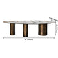 Oval Sintered Stone Dining Table Luxury Kitchen Table with Metal 3 Legs Clearhalo ' dining_table' 'Dining Tables & Seating' 'Dining Tables' 'furn' 'furn_dining_table' 'Furniture' 'furniture_dining_table' 'Kitchen & Dining Furniture' 'kitchen&dining_furn' 'kitchen' 'kitchen_dining_table' 3901792
