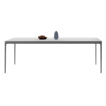 Metal Contemporary Rectangular Dining Table High Gloss White Sintered Stone Table with Metal Legs 70.9"L x 31.5"W x 29.5"H Clearhalo ' dining_table' 'Dining Tables & Seating' 'Dining Tables' 'Furniture' 'furniture_dining_table' 'Kitchen & Dining Furniture' 'kitchen&dining_furn' 'kitchen' 'kitchen_dining_table' 3901797