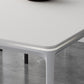 Metal Contemporary Rectangular Dining Table High Gloss White Sintered Stone Table with Metal Legs Clearhalo ' dining_table' 'Dining Tables & Seating' 'Dining Tables' 'Furniture' 'furniture_dining_table' 'Kitchen & Dining Furniture' 'kitchen&dining_furn' 'kitchen' 'kitchen_dining_table' 3901800