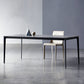 Industrial Style Sintered Stone Dining Table Aviation Aluminum Base Rectangle Table for Home Clearhalo ' dining_table' 'Dining Tables & Seating' 'Dining Tables' 'Furniture' 'furniture_dining_table' 'Kitchen & Dining Furniture' 'kitchen&dining_furn' 'kitchen' 'kitchen_dining_table' 3901811