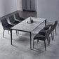 Industrial Style Sintered Stone Dining Table Aviation Aluminum Base Rectangle Table for Home Clearhalo ' dining_table' 'Dining Tables & Seating' 'Dining Tables' 'Furniture' 'furniture_dining_table' 'Kitchen & Dining Furniture' 'kitchen&dining_furn' 'kitchen' 'kitchen_dining_table' 3901819