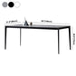 Industrial Style Sintered Stone Dining Table Aviation Aluminum Base Rectangle Table for Home Clearhalo ' dining_table' 'Dining Tables & Seating' 'Dining Tables' 'Furniture' 'furniture_dining_table' 'Kitchen & Dining Furniture' 'kitchen&dining_furn' 'kitchen' 'kitchen_dining_table' 3901824