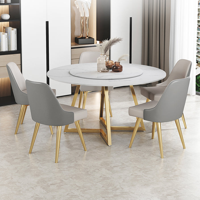 Traditional Luxury Round Double Pedestal Home Furniture Stone Dining Table Clearhalo ' dining_table' 'Dining Tables & Seating' 'Dining Tables' 'furn' 'furn_dining_table' 'Furniture' 'furniture_dining_table' 'Kitchen & Dining Furniture' 'kitchen&dining_furn' 'kitchen' 'kitchen_dining_table' 3901844