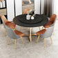 Traditional Luxury Round Double Pedestal Home Furniture Stone Dining Table Clearhalo ' dining_table' 'Dining Tables & Seating' 'Dining Tables' 'furn' 'furn_dining_table' 'Furniture' 'furniture_dining_table' 'Kitchen & Dining Furniture' 'kitchen&dining_furn' 'kitchen' 'kitchen_dining_table' 3901845