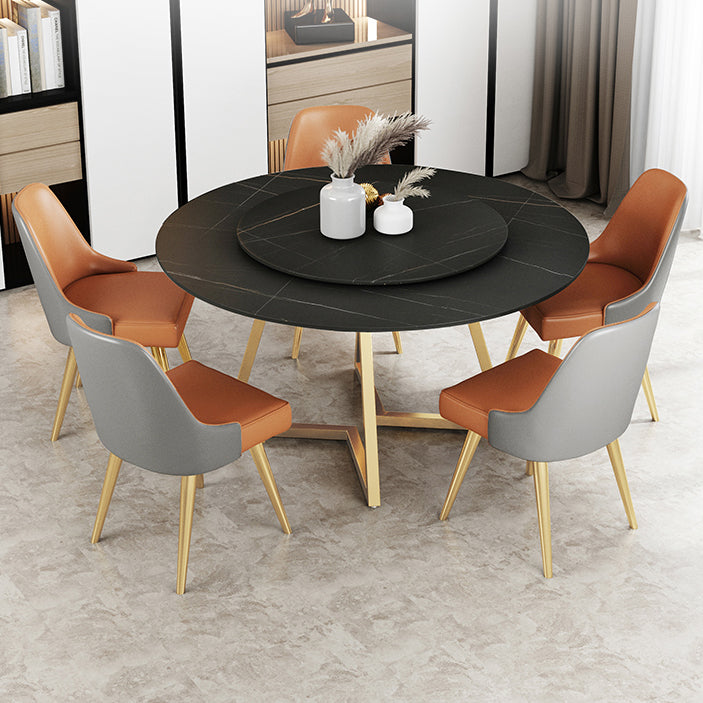 Traditional Luxury Round Double Pedestal Home Furniture Stone Dining Table Clearhalo ' dining_table' 'Dining Tables & Seating' 'Dining Tables' 'furn' 'furn_dining_table' 'Furniture' 'furniture_dining_table' 'Kitchen & Dining Furniture' 'kitchen&dining_furn' 'kitchen' 'kitchen_dining_table' 3901845