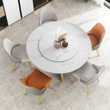 Traditional Luxury Round Double Pedestal Home Furniture Stone Dining Table Clearhalo ' dining_table' 'Dining Tables & Seating' 'Dining Tables' 'furn' 'furn_dining_table' 'Furniture' 'furniture_dining_table' 'Kitchen & Dining Furniture' 'kitchen&dining_furn' 'kitchen' 'kitchen_dining_table' 3901853