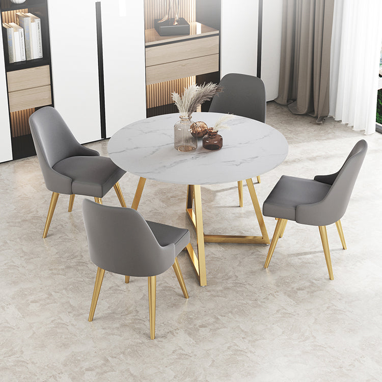 Traditional Luxury Round Double Pedestal Home Furniture Stone Dining Table Clearhalo ' dining_table' 'Dining Tables & Seating' 'Dining Tables' 'furn' 'furn_dining_table' 'Furniture' 'furniture_dining_table' 'Kitchen & Dining Furniture' 'kitchen&dining_furn' 'kitchen' 'kitchen_dining_table' 3901854