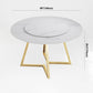 Traditional Luxury Round Double Pedestal Home Furniture Stone Dining Table Clearhalo ' dining_table' 'Dining Tables & Seating' 'Dining Tables' 'furn' 'furn_dining_table' 'Furniture' 'furniture_dining_table' 'Kitchen & Dining Furniture' 'kitchen&dining_furn' 'kitchen' 'kitchen_dining_table' 3901861