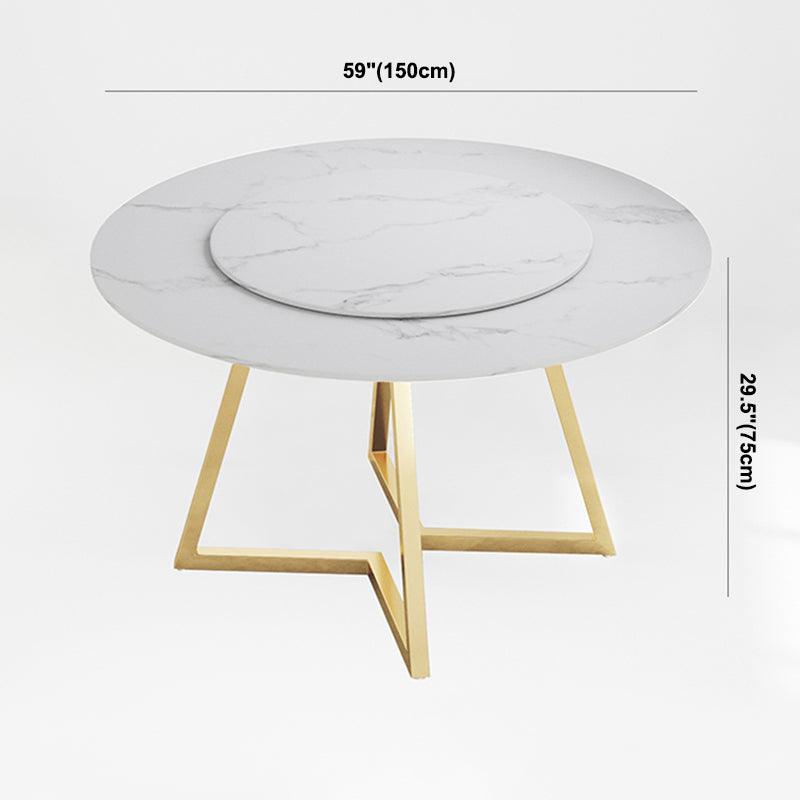 Traditional Luxury Round Double Pedestal Home Furniture Stone Dining Table Clearhalo ' dining_table' 'Dining Tables & Seating' 'Dining Tables' 'furn' 'furn_dining_table' 'Furniture' 'furniture_dining_table' 'Kitchen & Dining Furniture' 'kitchen&dining_furn' 'kitchen' 'kitchen_dining_table' 3901861