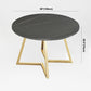 Traditional Luxury Round Double Pedestal Home Furniture Stone Dining Table Clearhalo ' dining_table' 'Dining Tables & Seating' 'Dining Tables' 'furn' 'furn_dining_table' 'Furniture' 'furniture_dining_table' 'Kitchen & Dining Furniture' 'kitchen&dining_furn' 'kitchen' 'kitchen_dining_table' 3901862