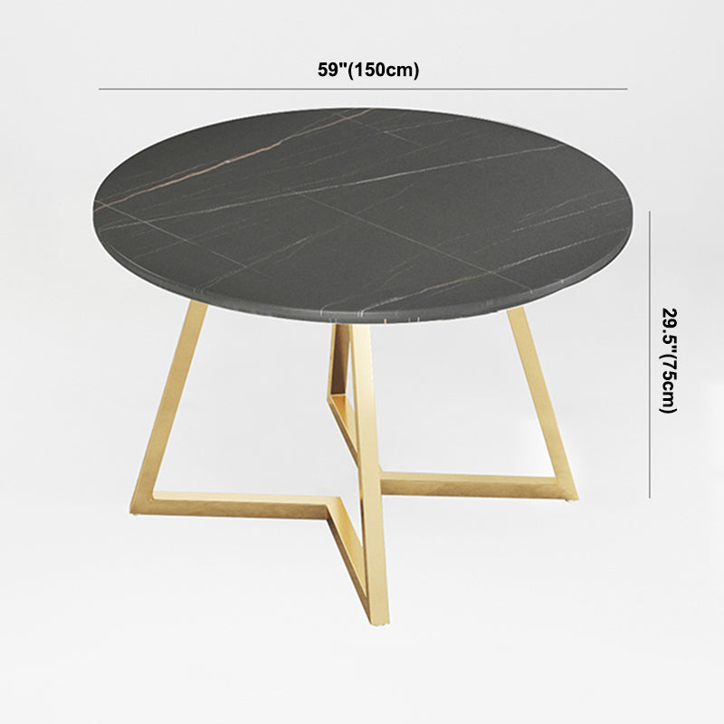 Traditional Luxury Round Double Pedestal Home Furniture Stone Dining Table Clearhalo ' dining_table' 'Dining Tables & Seating' 'Dining Tables' 'furn' 'furn_dining_table' 'Furniture' 'furniture_dining_table' 'Kitchen & Dining Furniture' 'kitchen&dining_furn' 'kitchen' 'kitchen_dining_table' 3901862
