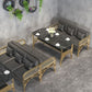 Industrial Sintered Stone Dinner Room Kitchen Table Black Table with Gold Frame Clearhalo ' dining_table' 'Dining Tables & Seating' 'Dining Tables' 'furn' 'furn_dining_table' 'Furniture' 'furniture_dining_table' 'Kitchen & Dining Furniture' 'kitchen&dining_furn' 'kitchen' 'kitchen_dining_table' 3901889