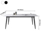 Simplicity Style Home Sintered Stone Dining Table Carbon Steel Base Rectangle Table Clearhalo ' dining_table' 'Dining Tables & Seating' 'Dining Tables' 'furn' 'furn_dining_table' 'Furniture' 'furniture_dining_table' 'Kitchen & Dining Furniture' 'kitchen&dining_furn' 'kitchen' 'kitchen_dining_table' 3901906