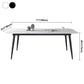 Simplicity Style Home Sintered Stone Dining Table Carbon Steel Base Rectangle Table Clearhalo ' dining_table' 'Dining Tables & Seating' 'Dining Tables' 'furn' 'furn_dining_table' 'Furniture' 'furniture_dining_table' 'Kitchen & Dining Furniture' 'kitchen&dining_furn' 'kitchen' 'kitchen_dining_table' 3901909