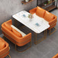 Traditional Luxury Dining Table White Sintered Stone Table with Metal Base for Dining Room Clearhalo ' dining_table' 'Dining Tables & Seating' 'Dining Tables' 'furn' 'furn_dining_table' 'Furniture' 'furniture_dining_table' 'Kitchen & Dining Furniture' 'kitchen&dining_furn' 'kitchen' 'kitchen_dining_table' 3901955