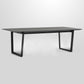 Rectangle Black Dining Table Wooden Table Industrial with Double Pedestal Clearhalo ' dining_table' 'Dining Tables & Seating' 'Dining Tables' 'furn' 'furn_dining_table' 'Furniture' 'furniture_dining_table' 'Kitchen & Dining Furniture' 'kitchen&dining_furn' 'kitchen' 'kitchen_dining_table' 3901967
