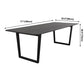 Rectangle Black Dining Table Wooden Table Industrial with Double Pedestal Clearhalo ' dining_table' 'Dining Tables & Seating' 'Dining Tables' 'furn' 'furn_dining_table' 'Furniture' 'furniture_dining_table' 'Kitchen & Dining Furniture' 'kitchen&dining_furn' 'kitchen' 'kitchen_dining_table' 3901973