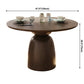 Round Solid Wood Brown Dining Table Simplicity Pedestal Table for Dining Room Clearhalo ' dining_table' 'Dining Tables & Seating' 'Dining Tables' 'furn' 'furn_dining_table' 'Furniture' 'furniture_dining_table' 'Kitchen & Dining Furniture' 'kitchen&dining_furn' 'kitchen' 'kitchen_dining_table' 3901994