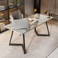 Double Pedestal Dining Table Industrial Style Stone Dining Room Collection for Indoor Clearhalo ' dining_table' 'Dining Tables & Seating' 'Dining Tables' 'furn' 'furn_dining_table' 'Furniture' 'furniture_dining_table' 'Kitchen & Dining Furniture' 'kitchen&dining_furn' 'kitchen' 'kitchen_dining_table' 3902012