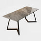 Double Pedestal Dining Table Industrial Style Stone Dining Room Collection for Indoor Brown Without Chairs Clearhalo ' dining_table' 'Dining Tables & Seating' 'Dining Tables' 'furn' 'furn_dining_table' 'Furniture' 'furniture_dining_table' 'Kitchen & Dining Furniture' 'kitchen&dining_furn' 'kitchen' 'kitchen_dining_table' 3902014