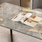 Double Pedestal Dining Table Industrial Style Stone Dining Room Collection for Indoor Clearhalo ' dining_table' 'Dining Tables & Seating' 'Dining Tables' 'furn' 'furn_dining_table' 'Furniture' 'furniture_dining_table' 'Kitchen & Dining Furniture' 'kitchen&dining_furn' 'kitchen' 'kitchen_dining_table' 3902020