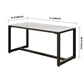 Modern Style White Dining Table Sintered Stone Table with Black Frame for Dining Room Clearhalo ' dining_table' 'Dining Tables & Seating' 'Dining Tables' 'furn' 'furn_dining_table' 'Furniture' 'furniture_dining_table' 'Kitchen & Dining Furniture' 'kitchen&dining_furn' 'kitchen' 'kitchen_dining_table' 3902042