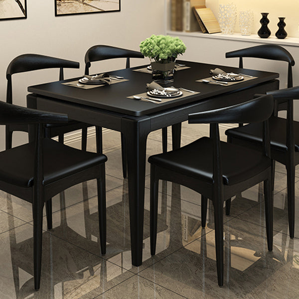 Simple Style Sintered Stone Dining Table Ash Wood Base Rectangle Table for Home Clearhalo ' dining_table' 'Dining Tables & Seating' 'Dining Tables' 'furn' 'furn_dining_table' 'Furniture' 'furniture_dining_table' 'Kitchen & Dining Furniture' 'kitchen&dining_furn' 'kitchen' 'kitchen_dining_table' 3902059