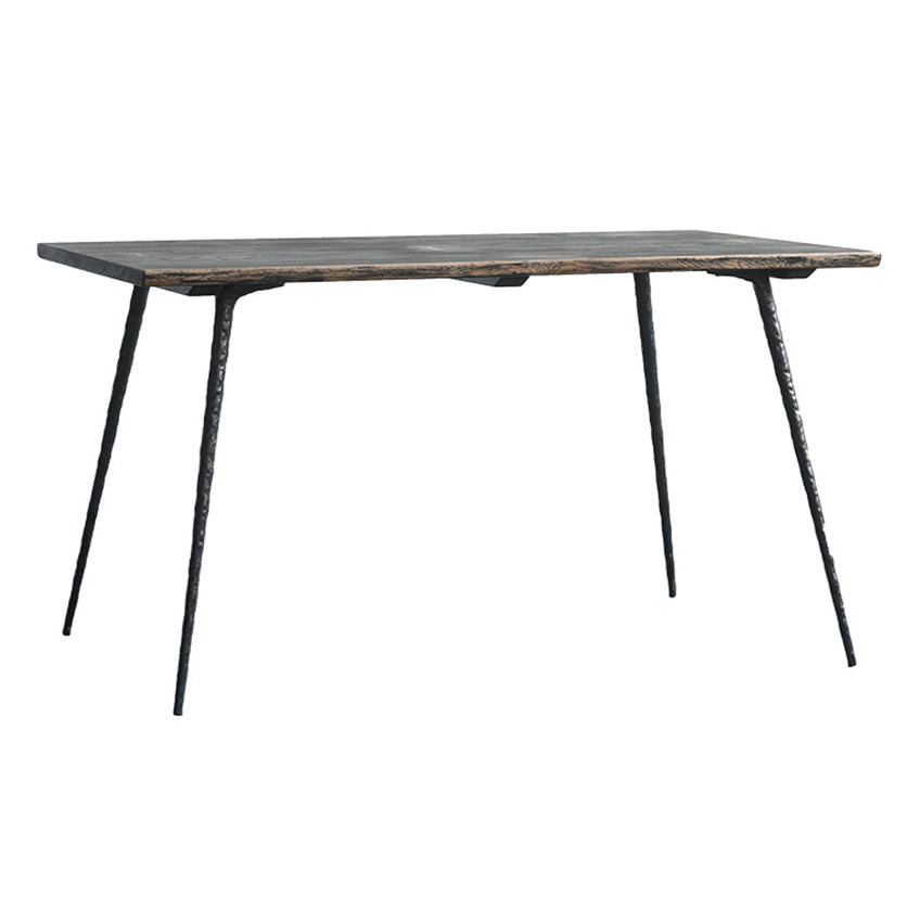 4-foot Oak Solid Wood Industrial Rectangle Dining Table for Dining Room Black Without Chairs Clearhalo ' dining_table' 'Dining Tables & Seating' 'Dining Tables' 'furn' 'furn_dining_table' 'Furniture' 'furniture_dining_table' 'Kitchen & Dining Furniture' 'kitchen&dining_furn' 'kitchen' 'kitchen_dining_table' 3902071