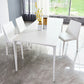 Industrial Style Sintered Stone Dining Table Rectangle Shape Table with 4 Legs Base Clearhalo ' dining_table' 'Dining Tables & Seating' 'Dining Tables' 'Furniture' 'furniture_dining_table' 'Kitchen & Dining Furniture' 'kitchen&dining_furn' 'kitchen' 'kitchen_dining_table' 3902082