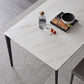 Industrial Style Sintered Stone Dining Table Rectangle Shape Table with 4 Legs Base Clearhalo ' dining_table' 'Dining Tables & Seating' 'Dining Tables' 'Furniture' 'furniture_dining_table' 'Kitchen & Dining Furniture' 'kitchen&dining_furn' 'kitchen' 'kitchen_dining_table' 3902089