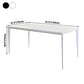 Industrial Style Sintered Stone Dining Table Rectangle Shape Table with 4 Legs Base Clearhalo ' dining_table' 'Dining Tables & Seating' 'Dining Tables' 'Furniture' 'furniture_dining_table' 'Kitchen & Dining Furniture' 'kitchen&dining_furn' 'kitchen' 'kitchen_dining_table' 3902093