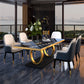 Traditional Luxury Rectangle Dining Table Sintered Stone Table with Trestle Base Clearhalo ' dining_table' 'Dining Tables & Seating' 'Dining Tables' 'furn' 'furn_dining_table' 'Furniture' 'furniture_dining_table' 'Kitchen & Dining Furniture' 'kitchen&dining_furn' 'kitchen' 'kitchen_dining_table' 3902098
