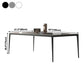 Industrial Style Home Sintered Stone Dining Table 4 Legs Base Rectangle Table Clearhalo ' dining_table' 'Dining Tables & Seating' 'Dining Tables' 'furn' 'furn_dining_table' 'Furniture' 'furniture_dining_table' 'Kitchen & Dining Furniture' 'kitchen&dining_furn' 'kitchen' 'kitchen_dining_table' 3902122