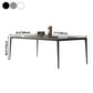 Industrial Style Home Sintered Stone Dining Table 4 Legs Base Rectangle Table Clearhalo ' dining_table' 'Dining Tables & Seating' 'Dining Tables' 'furn' 'furn_dining_table' 'Furniture' 'furniture_dining_table' 'Kitchen & Dining Furniture' 'kitchen&dining_furn' 'kitchen' 'kitchen_dining_table' 3902124