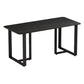 Double Pedestal Home Furniture Industrial Style Stone Dining Room Collection Without Chairs Clearhalo ' dining_table' 'Dining Tables & Seating' 'Dining Tables' 'furn' 'furn_dining_table' 'Furniture' 'furniture_dining_table' 'Kitchen & Dining Furniture' 'kitchen&dining_furn' 'kitchen' 'kitchen_dining_table' 3902130