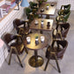 Industrial Wooden Dinner Room Kitchen Table Brown Table with Metal Base for Dining Room Clearhalo ' dining_table' 'Dining Tables & Seating' 'Dining Tables' 'furn' 'furn_dining_table' 'Furniture' 'furniture_dining_table' 'Kitchen & Dining Furniture' 'kitchen&dining_furn' 'kitchen' 'kitchen_dining_table' 3902134