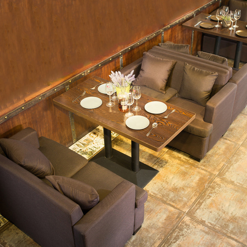 Industrial Wooden Dinner Room Kitchen Table Brown Table with Metal Base for Dining Room Clearhalo ' dining_table' 'Dining Tables & Seating' 'Dining Tables' 'furn' 'furn_dining_table' 'Furniture' 'furniture_dining_table' 'Kitchen & Dining Furniture' 'kitchen&dining_furn' 'kitchen' 'kitchen_dining_table' 3902136
