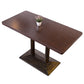 Industrial Wooden Dinner Room Kitchen Table Brown Table with Metal Base for Dining Room Rectangle Without Chairs Clearhalo ' dining_table' 'Dining Tables & Seating' 'Dining Tables' 'furn' 'furn_dining_table' 'Furniture' 'furniture_dining_table' 'Kitchen & Dining Furniture' 'kitchen&dining_furn' 'kitchen' 'kitchen_dining_table' 3902138