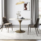 Traditional Luxury Tulip Base Furniture Round Stone Dining Table for Home Clearhalo ' dining_table' 'Dining Tables & Seating' 'Dining Tables' 'furn' 'furn_dining_table' 'Furniture' 'furniture_dining_table' 'Kitchen & Dining Furniture' 'kitchen&dining_furn' 'kitchen' 'kitchen_dining_table' 3902155