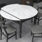 Contemporary Style 53'' Dining Table 4 Legs Dining Site Table with Drop-Leaf Clearhalo ' dining_table' 'Dining Tables & Seating' 'Dining Tables' 'furn' 'furn_dining_table' 'Furniture' 'furniture_dining_table' 'Kitchen & Dining Furniture' 'kitchen&dining_furn' 'kitchen' 'kitchen_dining_table' 3902174