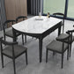 Contemporary Style 53'' Dining Table 4 Legs Dining Site Table with Drop-Leaf Clearhalo ' dining_table' 'Dining Tables & Seating' 'Dining Tables' 'furn' 'furn_dining_table' 'Furniture' 'furniture_dining_table' 'Kitchen & Dining Furniture' 'kitchen&dining_furn' 'kitchen' 'kitchen_dining_table' 3902178