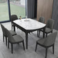 Contemporary Style 53'' Dining Table 4 Legs Dining Site Table with Drop-Leaf Clearhalo ' dining_table' 'Dining Tables & Seating' 'Dining Tables' 'furn' 'furn_dining_table' 'Furniture' 'furniture_dining_table' 'Kitchen & Dining Furniture' 'kitchen&dining_furn' 'kitchen' 'kitchen_dining_table' 3902179