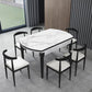 Contemporary Style 53'' Dining Table 4 Legs Dining Site Table with Drop-Leaf Clearhalo ' dining_table' 'Dining Tables & Seating' 'Dining Tables' 'furn' 'furn_dining_table' 'Furniture' 'furniture_dining_table' 'Kitchen & Dining Furniture' 'kitchen&dining_furn' 'kitchen' 'kitchen_dining_table' 3902181