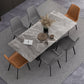 Simple Gray Sintered Stone Dining Table Kitchen Standard Dining Table with Pedestal Base Clearhalo ' dining_table' 'Dining Tables & Seating' 'Dining Tables' 'furn' 'furn_dining_table' 'Furniture' 'furniture_dining_table' 'Kitchen & Dining Furniture' 'kitchen&dining_furn' 'kitchen' 'kitchen_dining_table' 3902236